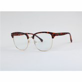 Moscot - 6909 - Golden Tortoise - Club Master - Acetate - Metal - Blue Cut - Eyewear