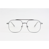 Carrera - 52070 - Silver Grey - Blue Cut - Metal - Rectangle - Double Bridge - Eyewear