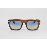 Police - 3394 - Brown Blue Havana - Acetate - Rectangle - Sunglasses
