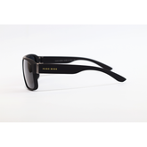 Hugo Boss - 7011 - Matte Black - Acetate - Rectangle - Polarized - Sunglasses