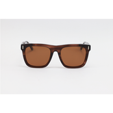 Calvin Klein - 5863 - Brown Horn - Acetate - Rectangle - Polarized - Sunglasses