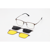 Dior - 7012 - Gun Metallic - Metal - Blue Cut - Dual - Polarized - Attachment - Eye Wear - Sunglasses