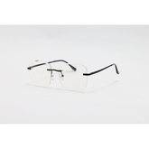 Dior - 1022 - Black - Metal - Blue Cut - Rimless - Square - Eyewear