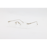 Dita - 01091 - Silver - Metal - Blue Cut - Rimless - Rectangle - Eyewear