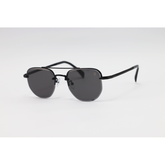 David Beckham - 2846 - Black - Metal - Double Bridge - Half Rim - Square - Sunglasses