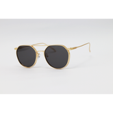 Marc Jacobs - 0424 - Golden Black - Metal - Double Bridge - Oval - Sunglasses