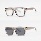 Police - 3394 - Transition - Grey Translucent - Acetate - Rectangle - Eye Wear