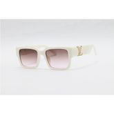 Louis Vuitton - 8433 - White Brown Gradient - Acetate - Rectangle - Sunglasses