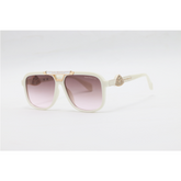Maybach - 8402 - White Brown Gradient - Acetate - Avaitor - Sunglasses