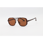 Porsche Design - 001 - Brown - Metal - Square - Polarized - Double Bridge - Sunglasses