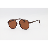 Porsche Design - 002 - Brown - Metal - Polarized - Double Bridge - Sunglasses