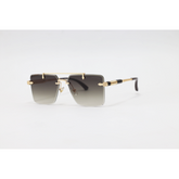 Chopard - 3171 - Golden Black Gradient - Metal - Rectangle - Double Bridge - Rimless - Sunglasses