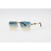 Chopard - 3171 - Golden Havana - Metal - Rectangle - Double Bridge - Rimless - Sunglasses