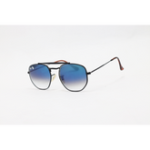 Ray Ban - 3648 - Marshall - Black Blue Gradient - Metal - Double Bridge - Sunglasses
