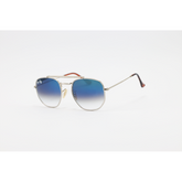 Ray Ban - 3648 - Marshall - Silver Blue Gradient - Metal - Double Bridge - Sunglasses