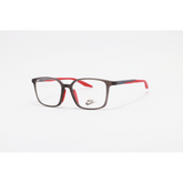 Nike - 0611 - Matte Grey Translucent Red - Acetate - Rectangle - Eyewear