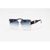 Dior - 23145 - Black Gradient - Acetate - Rimless - Square - Sunglasses