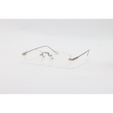 Dita - 21083 - Silver - Metal - Blue Cut - Rimless - Rectangle - Eyewear