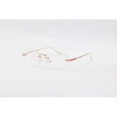 Dita - 21083 - Rose Gold - Metal - Blue Cut - Rimless - Rectangle - Eyewear