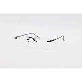 Dita - 01091 - Black - Metal - Blue Cut - Rimless - Rectangle - Eyewear
