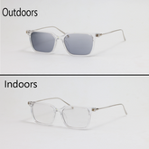 Moscot - 8211 - Translucent - Acetate - Metal - Transition - Blue Cut - Rectangle - Eyewear