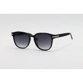 Salvatore Ferragamo - 993 - Black Gradient - Acetate - Oval - Sunglasses