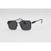 Dita - 2857 - Black - Metal - Double Bridge - Rectangle - Sunglasses
