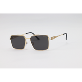Dita - 2857 - Golden Black - Metal - Double Bridge - Rectangle - Sunglasses