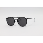 Marc Jacobs - 0424 - Black - Metal - Double Bridge - Oval - Sunglasses