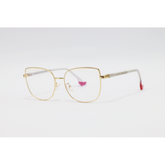 Miu Miu - 82025 - Golden - Metal - Blue Cut - Cat Eye - Eyewear