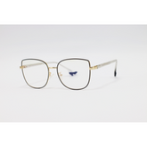 Miu Miu - 82025 - Golden Black - Metal - Blue Cut - Cat Eye - Eyewear
