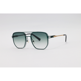 Prada - 2A804 - Green Gradient - Metal - Double Bridge - Square - Sunglasses