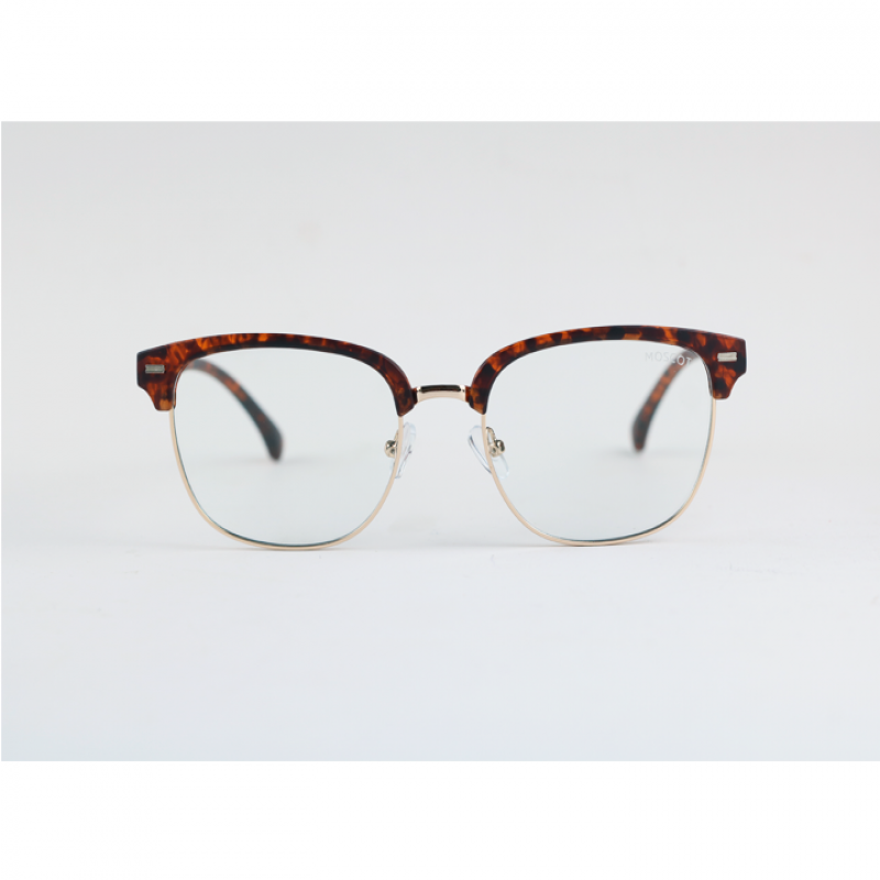 Moscot - 6909 - Golden Tortoise - Club Master - Acetate - Metal - Blue Cut - Eyewear