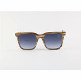 Maybach - 1228 - Wooden Marble - Acetate - Metal - Rectangle - Sunglasses