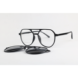 Dior – 2194 – Black – Acetate – Oval – Dual – Attachment – Polarized – Eye Wear – Sunglasses