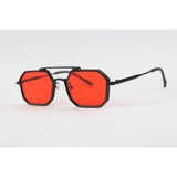 Cartier - 2186 - Black Red - Metal - Octagon - Sunglasses