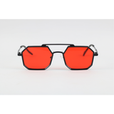 Cartier - 2186 - Black Red - Metal - Octagon - Sunglasses