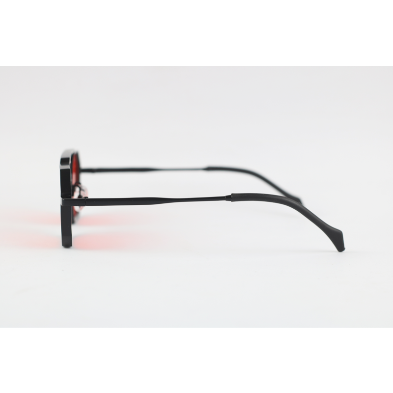 Cartier - 2186 - Black Red - Metal - Octagon - Sunglasses