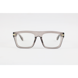 Police - 3394 - Grey Translucent - Acetate - Rectangle - Blue Cut - Eye Wear