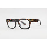 Police - 3394 - Tortoise - Acetate - Rectangle - Blue Cut - Eye Wear