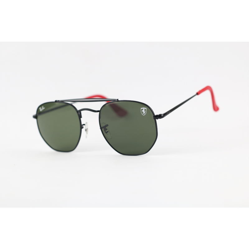 Ray Ban Ferrari – 3648 – Limited Edition – Black Green – Marshall – Metal – Leather – Double Bridge – Sunglasses
