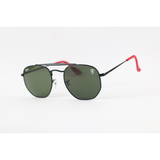 Ray Ban Ferrari – 3648 – Limited Edition – Black Green – Marshall – Metal – Leather – Double Bridge – Sunglasses