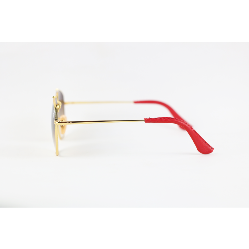 Ray Ban Ferrari – 3648 – Limited Edition – Golden Brown Gradient – Marshall – Metal – Leather – Double Bridge – Sunglasses