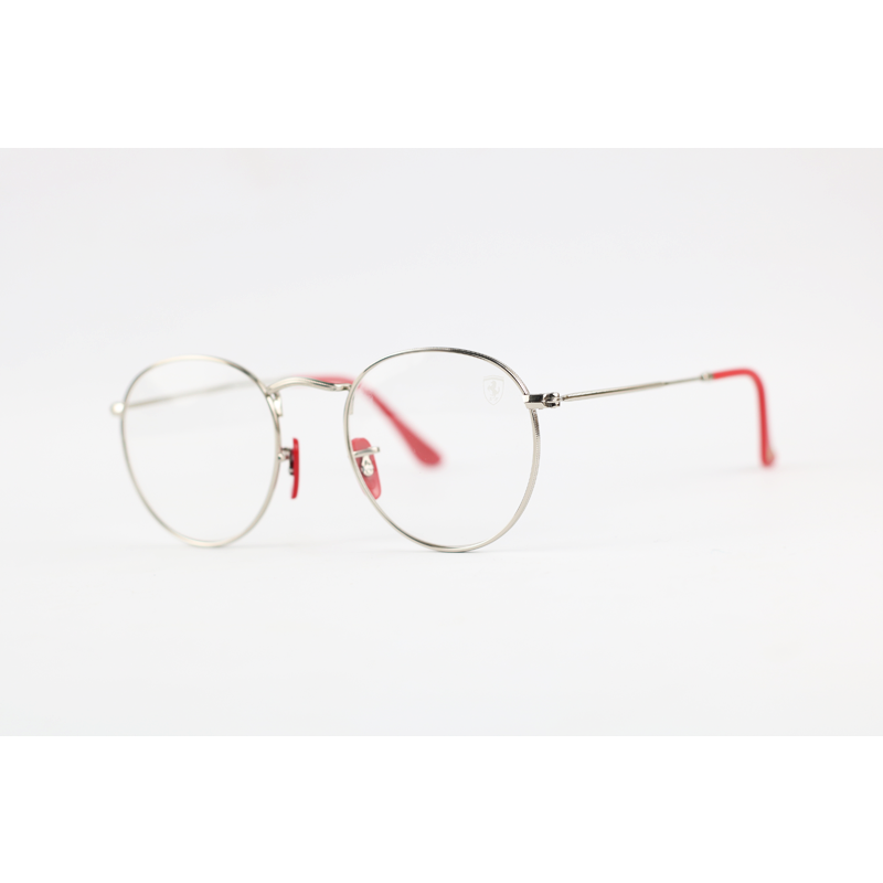 Ray Ban Ferrari – 3447 – Limited Edition – Silver – Metal – Round – Eyewear