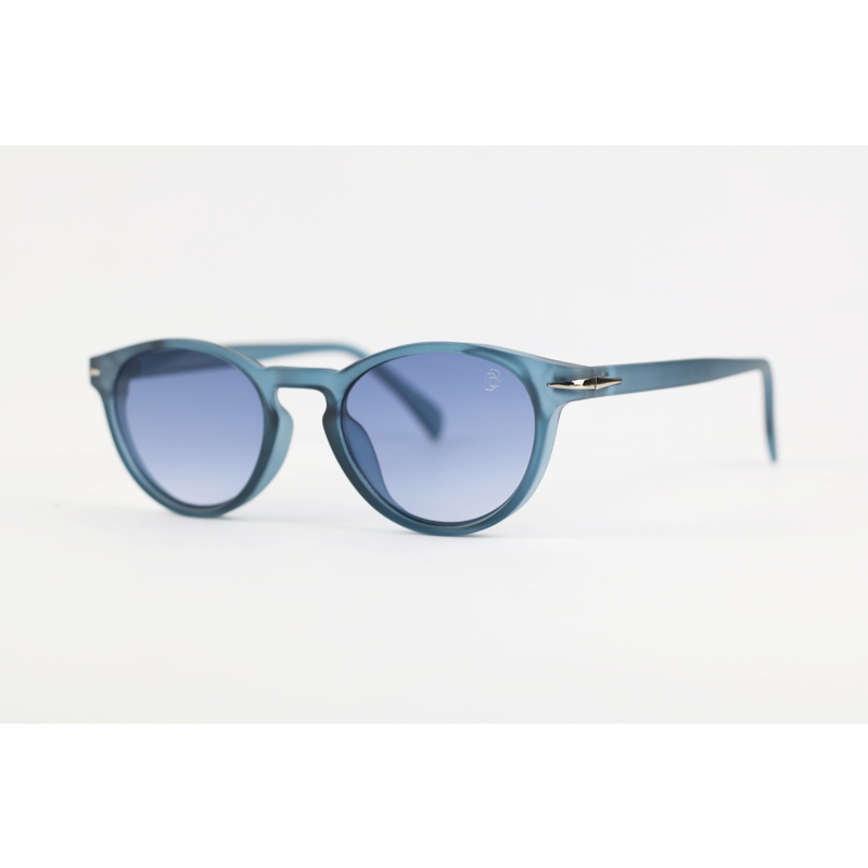 David Beckham - 1026 - Blue Translucent - Acetate - Oval - Sunglasses