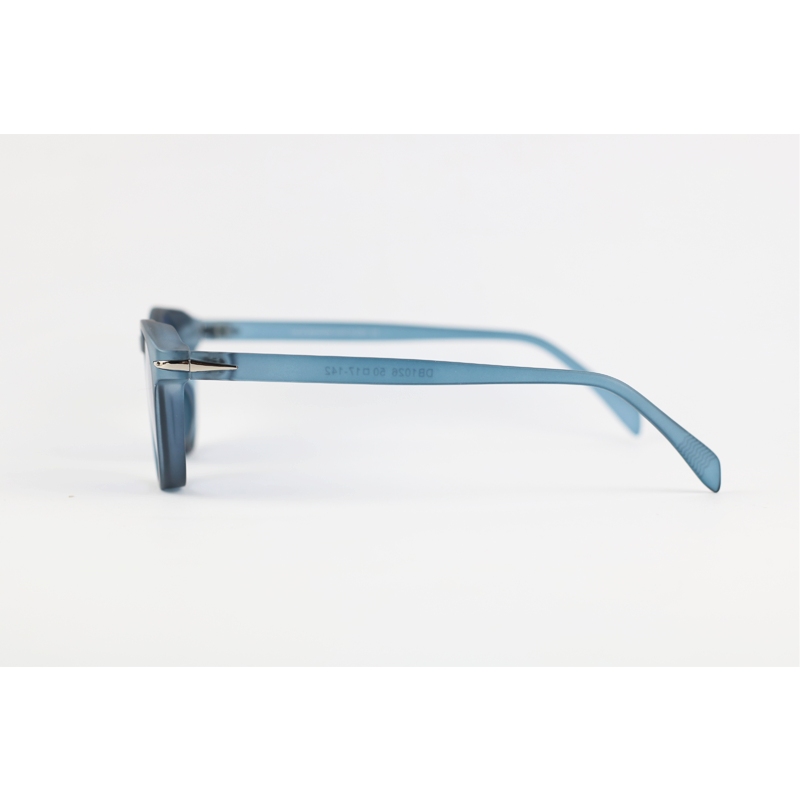 David Beckham - 1026 - Blue Translucent - Acetate - Oval - Sunglasses