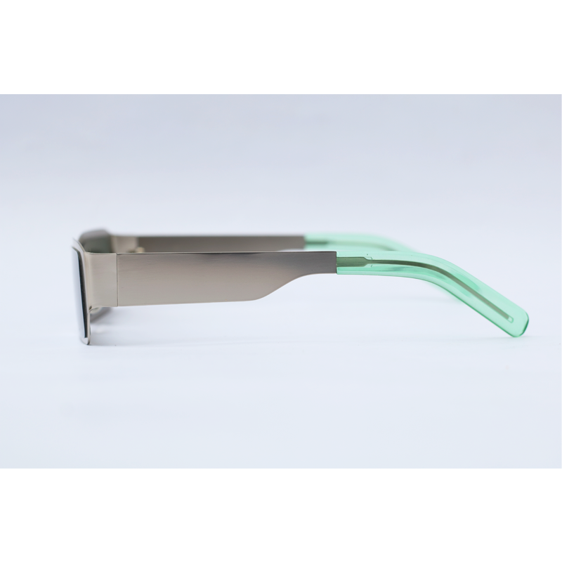 Louis Vuitton - ROBOT - Silver Green - Metal - Rectangle - Sunglasses