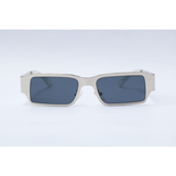 Louis Vuitton - ROBOT - Silver Black - Metal - Rectangle - Sunglasses