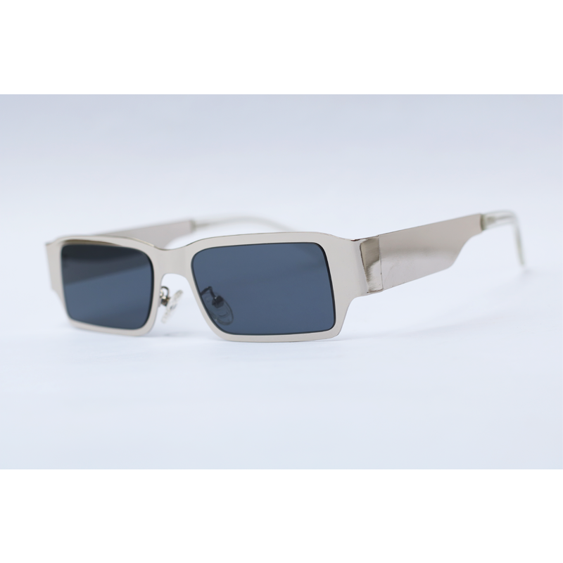 Louis Vuitton - ROBOT - Silver Black - Metal - Rectangle - Sunglasses