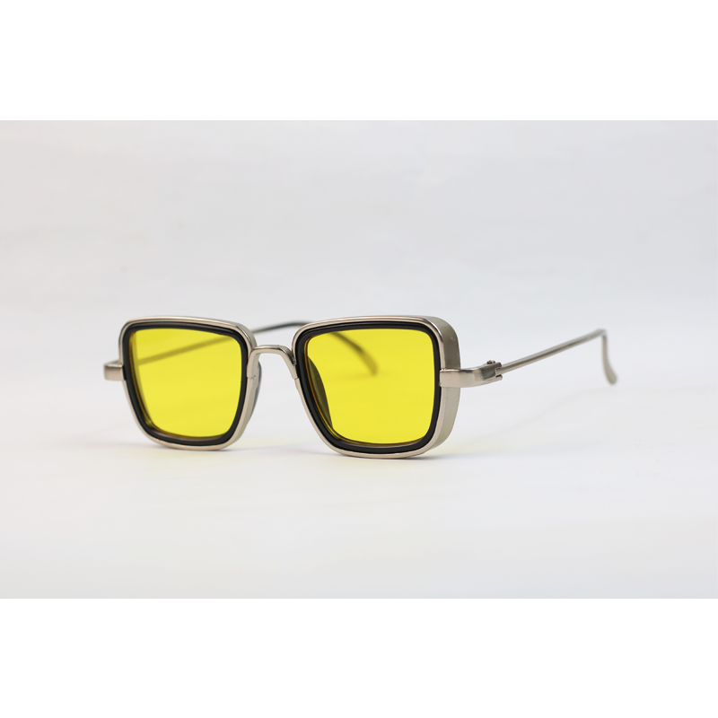 Salvador Ferragamo - Kabir Singh - Silver Yellow - Sunglasses